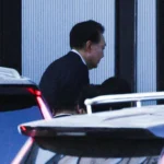 Impeached South Korean President Yoon Suk Yeol entering the Corruption Investigation Office for High-ranking Officials in Gwacheon, South Korea, on January 15, 2025.