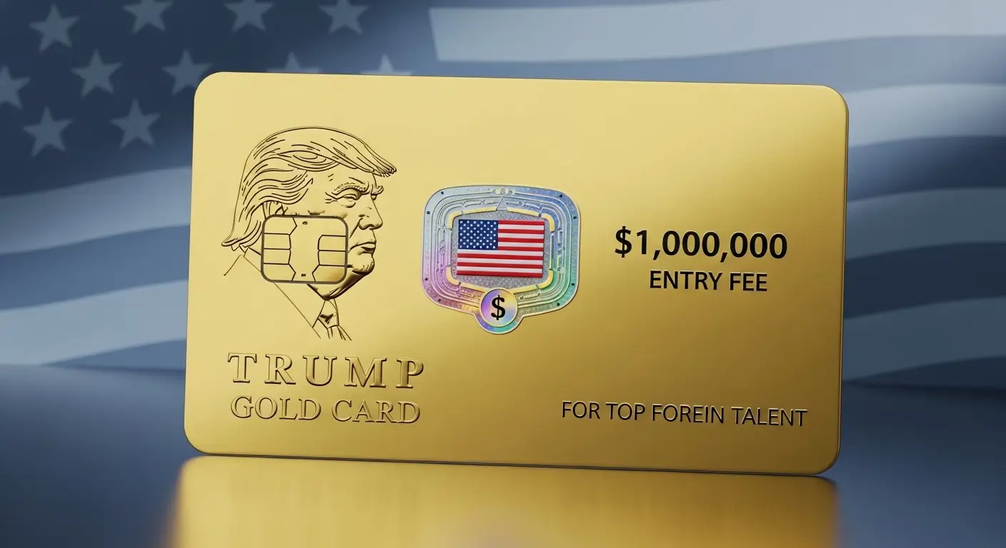 President Trump announcing new H-1B visa policies at a press conference