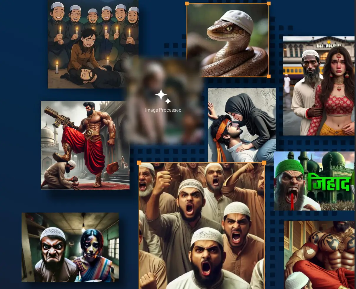 AI-generated images spreading hate against Muslims