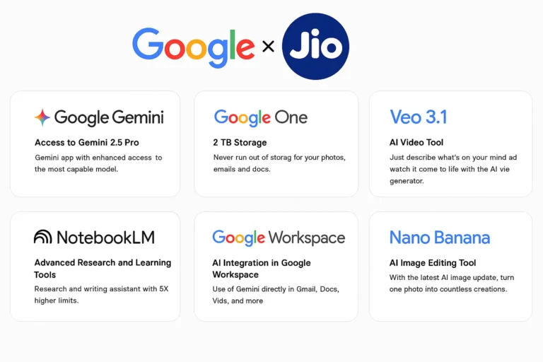 FREE Google Gemini Pro 18 Months, for Jio users