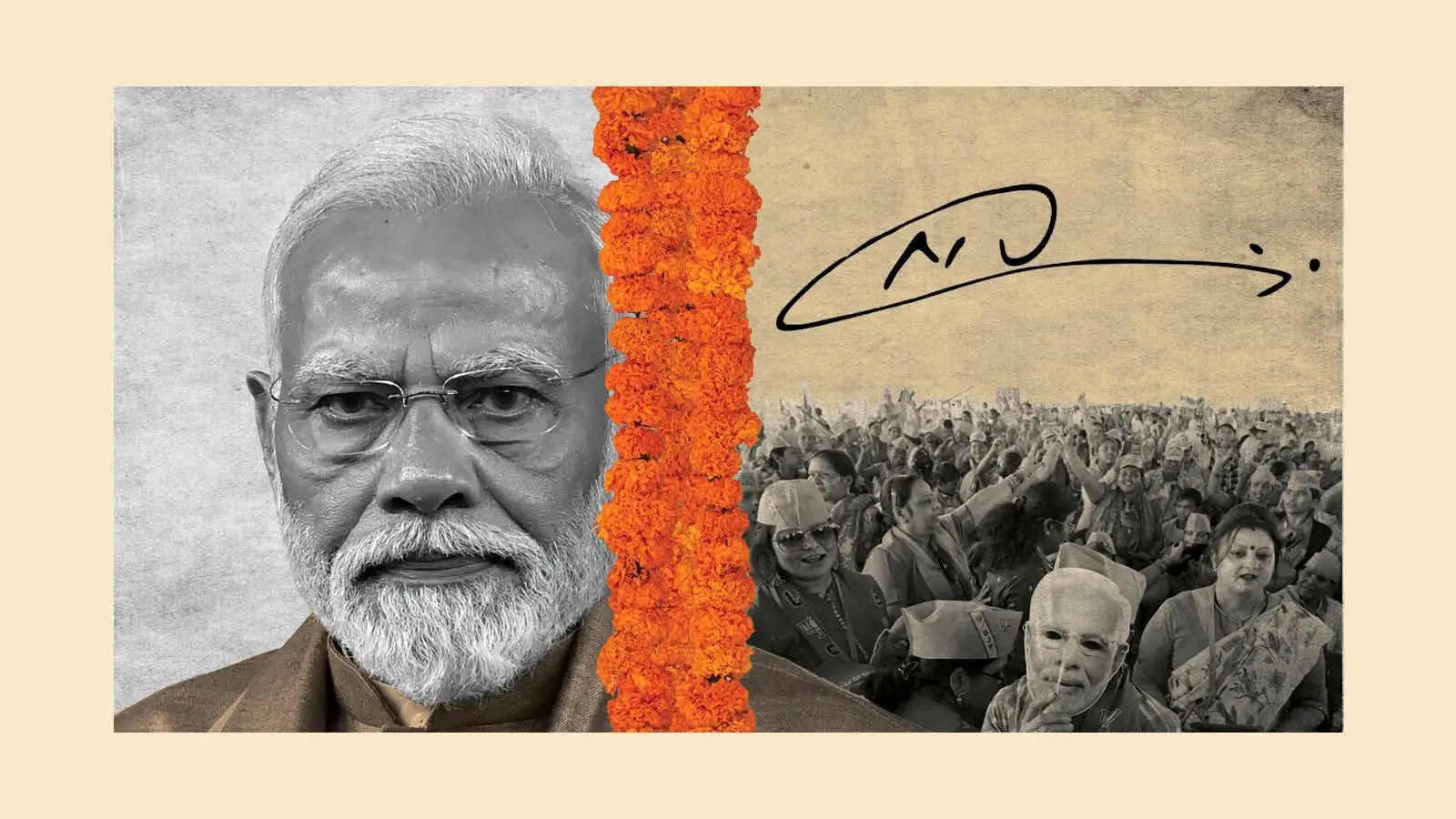 Narendra Modi at a BJP rally