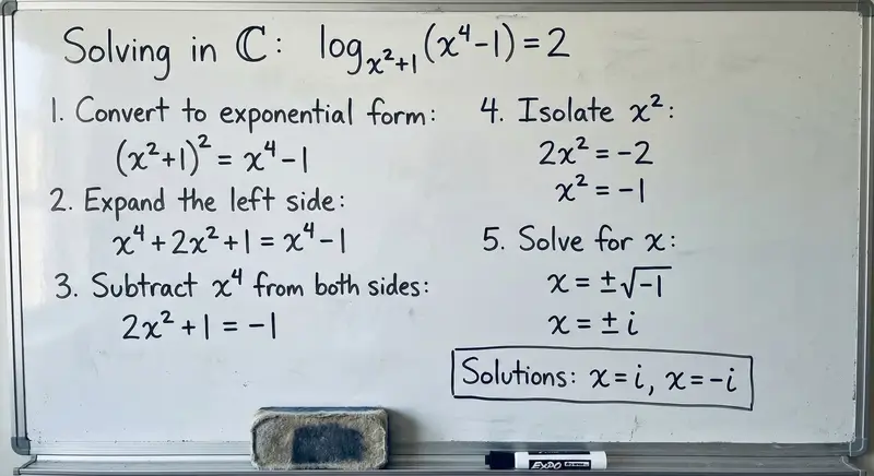 AI solving a complex math equation on a whiteboard