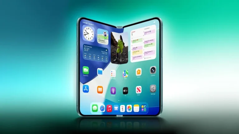 Apple foldable iphone crease free display