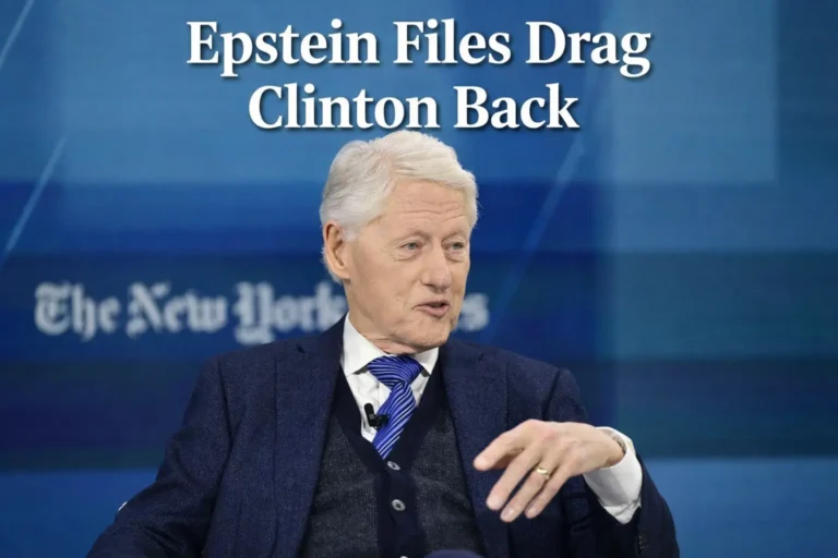 Bill Clinton pictured as Epstein files resurface, renewing scrutiny over his past association with Jeffrey Epstein