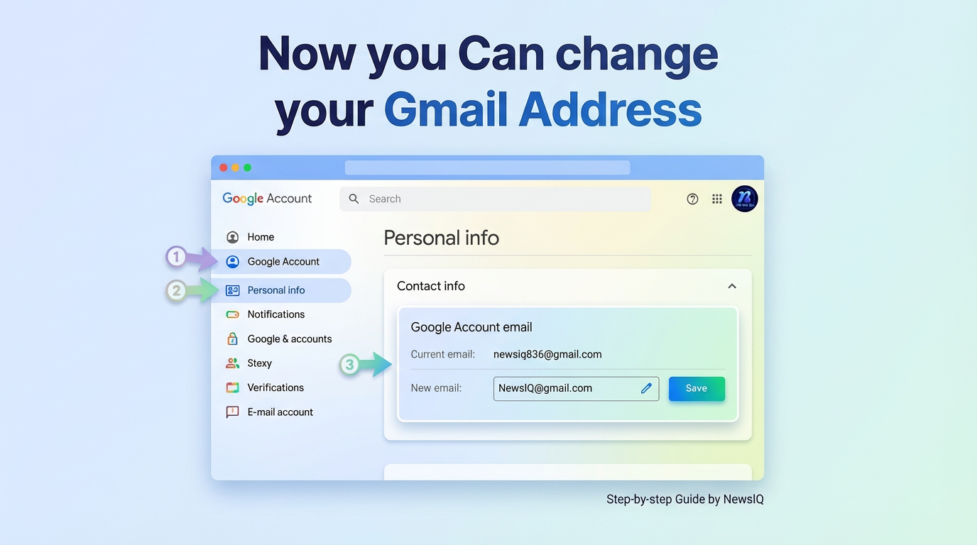 Google Now Lets Users Change Their Gmail Username in 2025 Step by step guide to change Gmail address in Google settings
