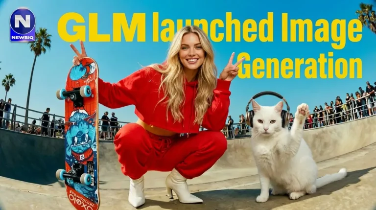 GLM Image launch visual showing AI image generation with clear text and creative design