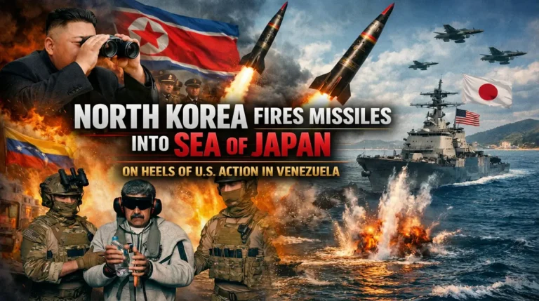 North Korea Launches Missiles Into Sea of Japan