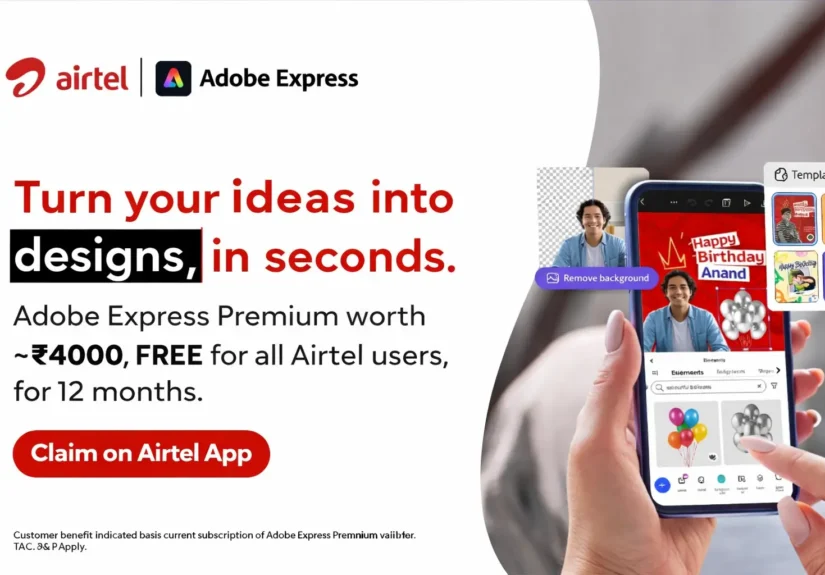 Free Adobe Express Premium for Airtel customers