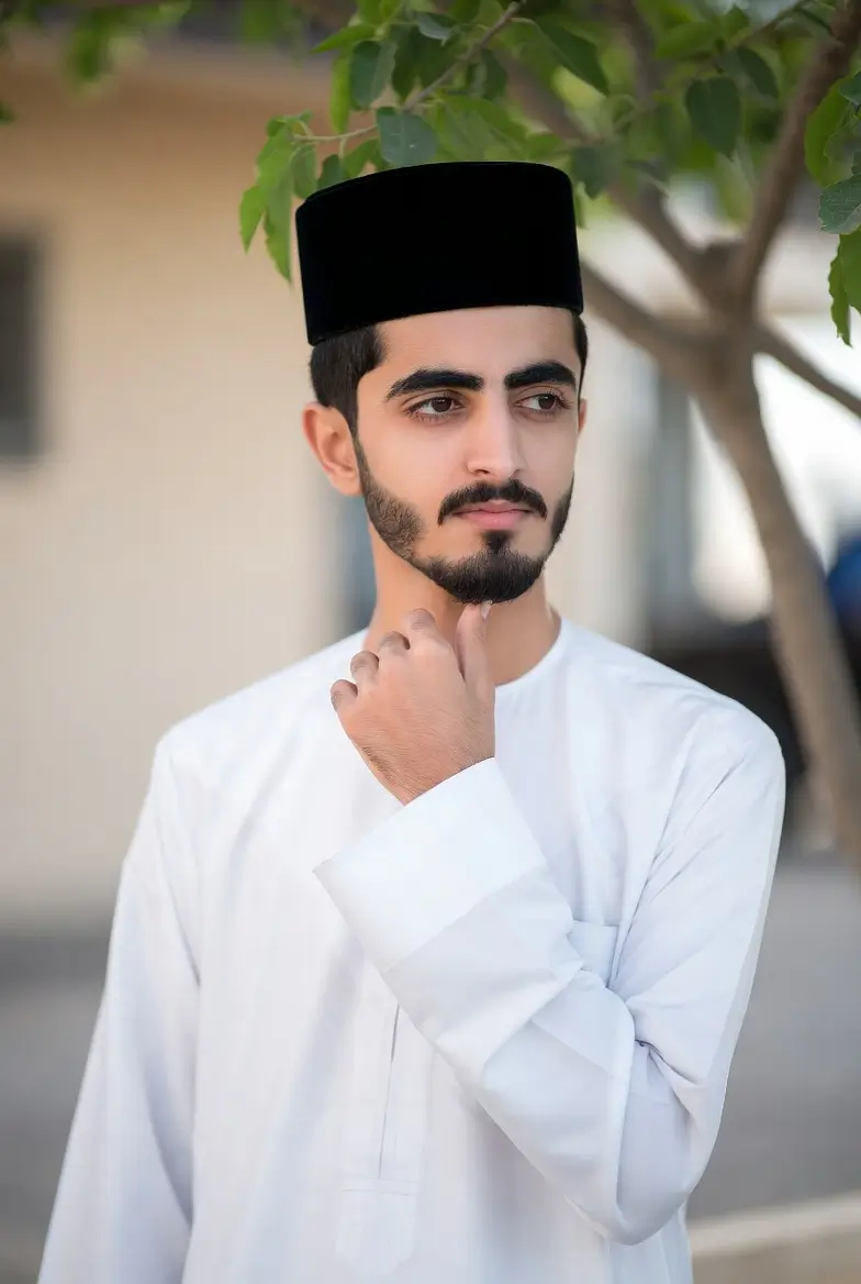 Traditional Men's Ramadan Portrait Pose Fix - Biomechanically Accurate AI Edit