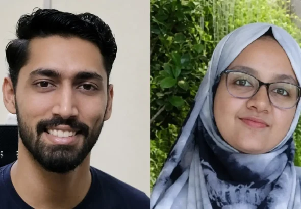 Insharah Ayyubi and Shresth Malik side by side photo from Insharah Ayyubi murder case