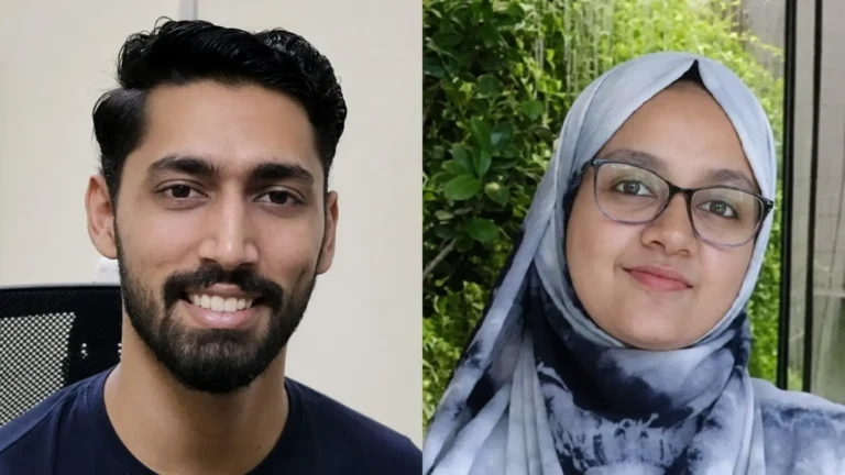 Insharah Ayyubi and Shresth Malik side by side photo from Insharah Ayyubi murder case