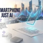 OpenAI smartphone concept with AI agents replacing apps in a futuristic mobile interface