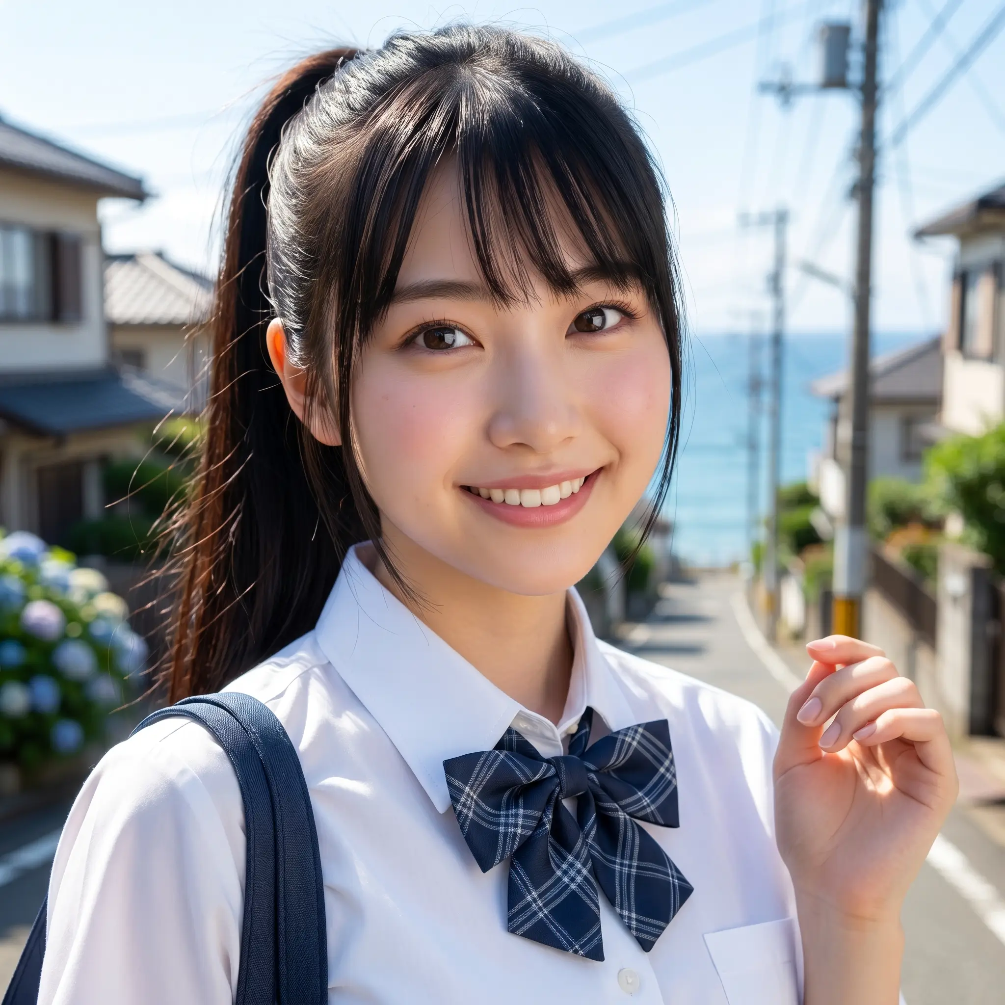 Stop Paying Editors: These ChatGPT Prompts Edit Your Photos for Free Beautiful schoolgirl portrait before transformation